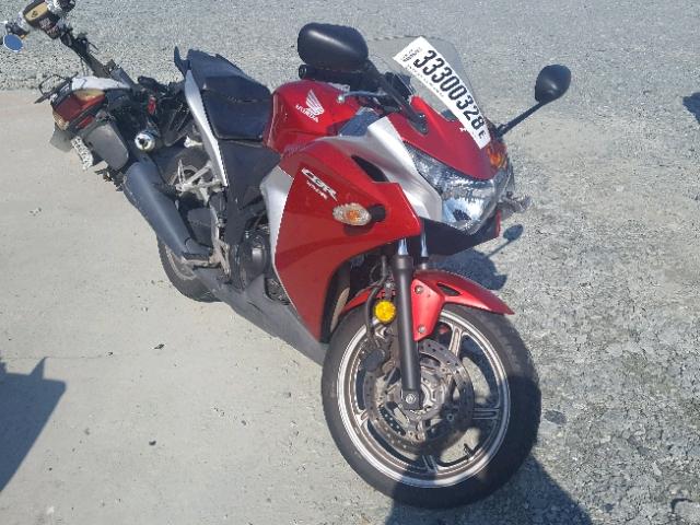 MLHMC4119B5002789 - 2011 HONDA CBR250 R RED photo 1