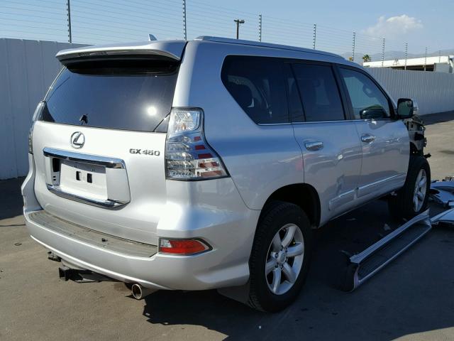 JTJBM7FX8F5104982 - 2015 LEXUS GX BASE SILVER photo 4