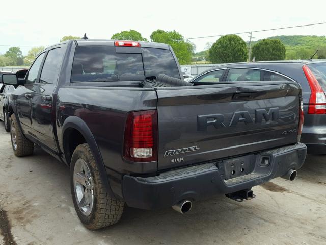 1C6RR7YT5GS134397 - 2016 RAM 1500 REBEL შავი ფოტო 3