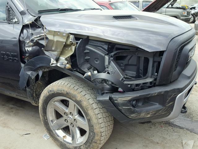 1C6RR7YT5GS134397 - 2016 RAM 1500 REBEL შავი ფოტო 9