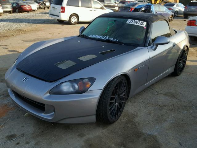 JHMAP21445S000509 - 2005 HONDA S2000 SILVER photo 2