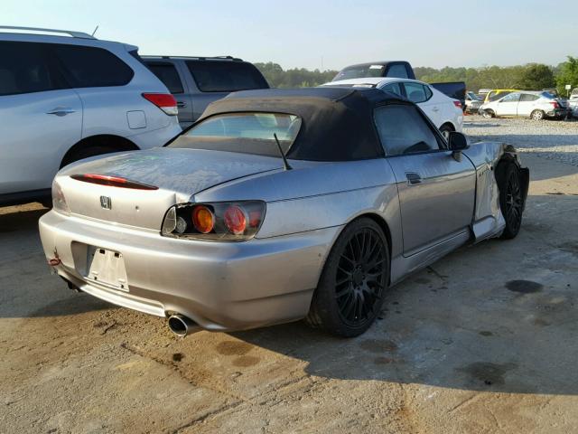 JHMAP21445S000509 - 2005 HONDA S2000 SILVER photo 4