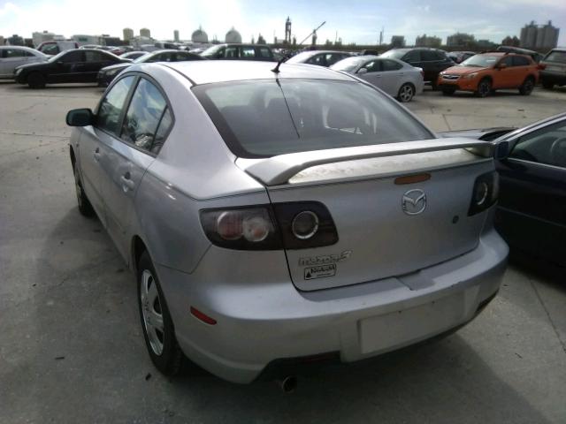 JM1BK12F271764916 - 2007 MAZDA 3 I SILVER photo 3