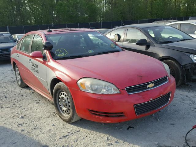 2G1WD5EM6A1260344 - 2010 CHEVROLET IMPALA POL RED photo 1