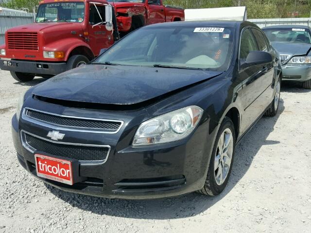 1G1ZB5EB9AF272790 - 2010 CHEVROLET MALIBU LS შავი ფოტო 2