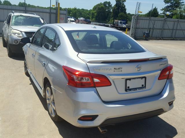 3N1CB7AP9HY215425 - 2017 NISSAN SENTRA SR SILVER photo 3