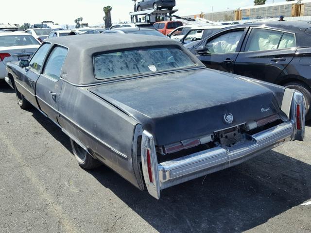 6B69S50125771 - 1975 CADILLAC SEDAN DEVI BLACK photo 3