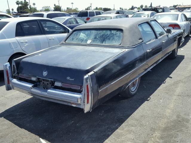 6B69S50125771 - 1975 CADILLAC SEDAN DEVI BLACK photo 4