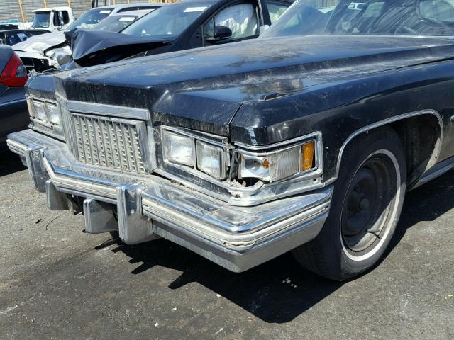 6B69S50125771 - 1975 CADILLAC SEDAN DEVI BLACK photo 9