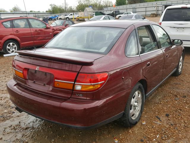 1G8JW52R7YY633677 - 2000 SATURN LS2 MAROON photo 4