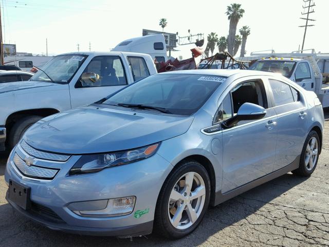 1G1RF6E4XDU146868 - 2013 CHEVROLET VOLT BLUE photo 2