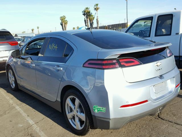 1G1RF6E4XDU146868 - 2013 CHEVROLET VOLT BLUE photo 3