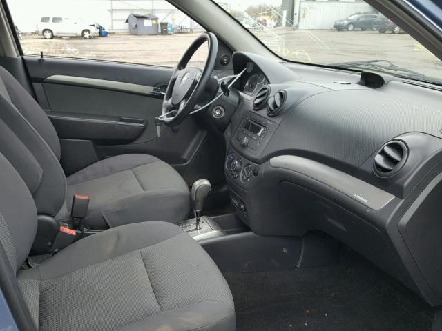 KL1TD56677B150235 - 2007 CHEVROLET AVEO BASE Bleu photo 5