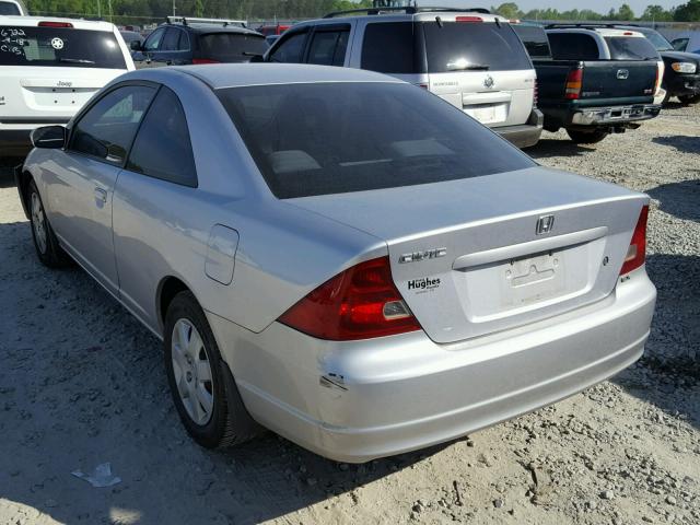 1HGEM22981L113794 - 2001 HONDA CIVIC SI SILVER photo 3