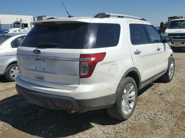 1FM5K8D86EGA81532 - 2014 FORD EXPLORER X WHITE photo 4