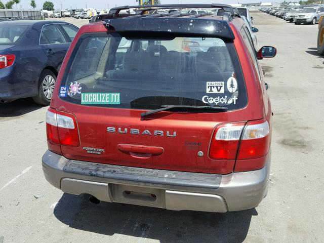 JF1SF65572H754490 - 2002 SUBARU FORESTER S 栗色 照片 10