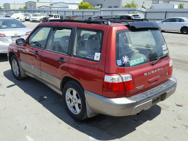 JF1SF65572H754490 - 2002 SUBARU FORESTER S 栗色 照片 3