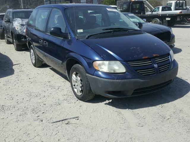 1D4GP25B46B536840 - 2006 DODGE CARAVAN SE BLUE photo 1