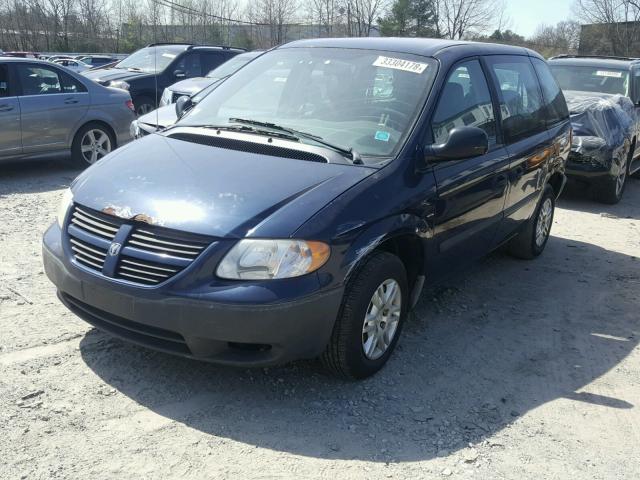 1D4GP25B46B536840 - 2006 DODGE CARAVAN SE BLUE photo 2