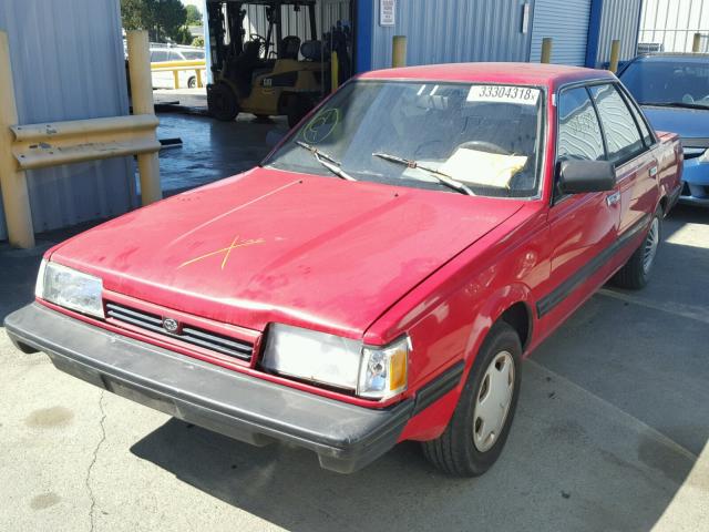 JF1AC4223MB205801 - 1991 SUBARU LOYALE RED photo 2