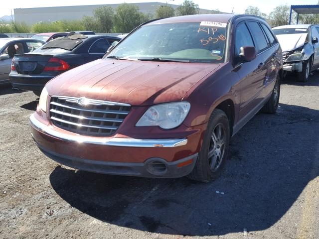 2A8GM68X97R226263 - 2007 CHRYSLER PACIFICA T MAROON photo 2