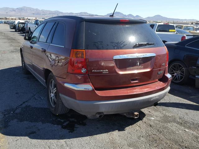 2A8GM68X97R226263 - 2007 CHRYSLER PACIFICA T MAROON photo 3