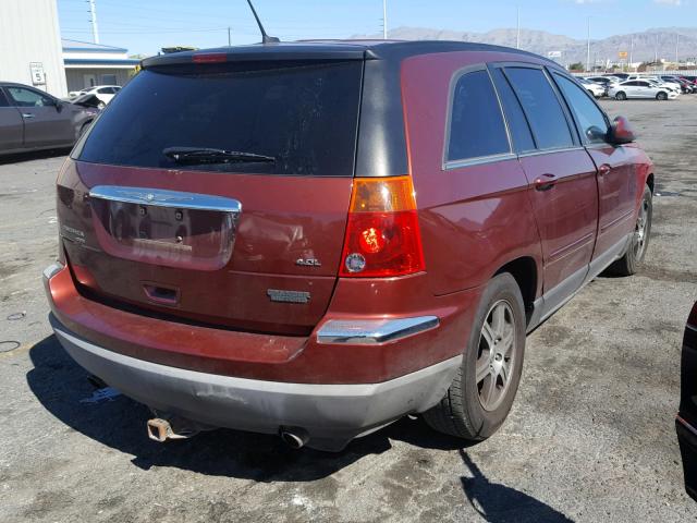 2A8GM68X97R226263 - 2007 CHRYSLER PACIFICA T MAROON photo 4