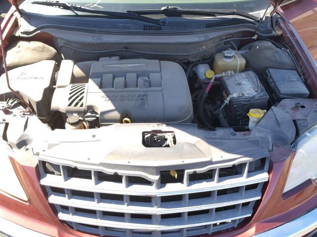 2A8GM68X97R226263 - 2007 CHRYSLER PACIFICA T MAROON photo 7