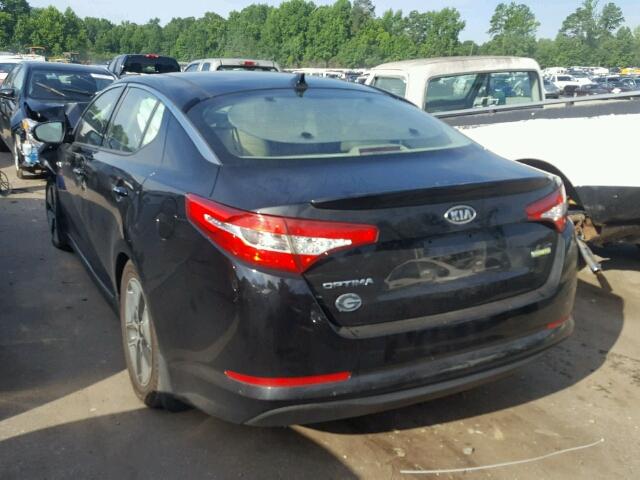 KNAGM4AD0C5011354 - 2012 KIA OPTIMA HYB BLACK photo 3