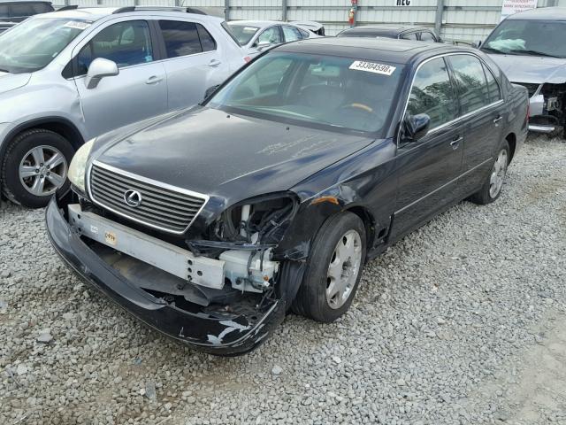 JTHBN30F820087261 - 2002 LEXUS LS 430 BLACK photo 2