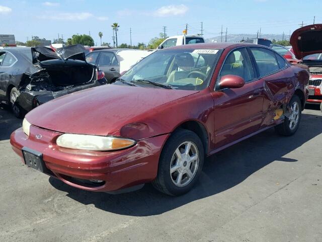 1G3NF52E81C113155 - 2001 OLDSMOBILE ALERO GLS 栗色 照片 2