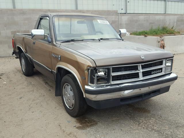 1B7FL26X7KS099473 - 1989 DODGE DAKOTA BROWN photo 1