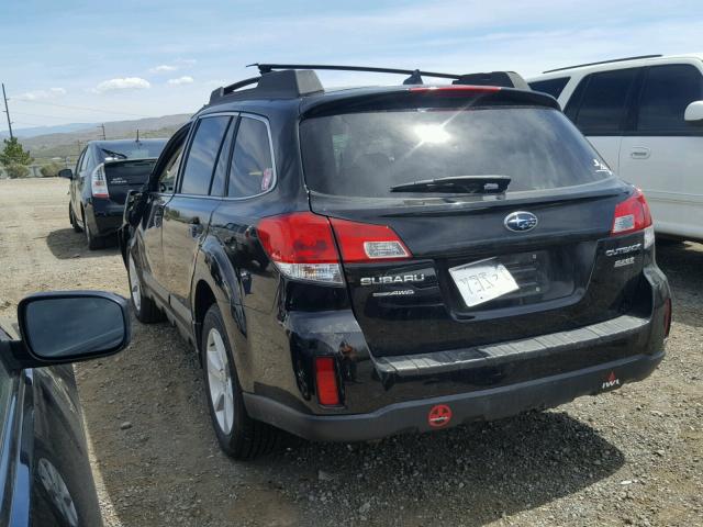 4S4BRBCC8E3296435 - 2014 SUBARU OUTBACK 2. BLACK photo 3