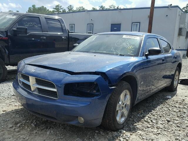 2B3KA33V79H526098 - 2009 DODGE CHARGER SX BLUE photo 2