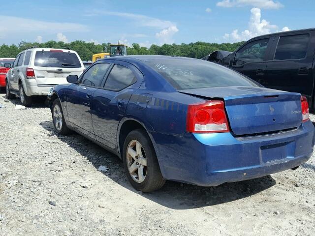 2B3KA33V79H526098 - 2009 DODGE CHARGER SX BLUE photo 3