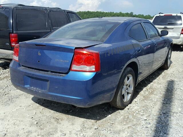 2B3KA33V79H526098 - 2009 DODGE CHARGER SX BLUE photo 4