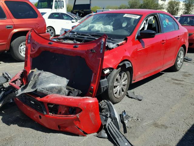 3VW2K7AJ8EM328559 - 2014 VOLKSWAGEN JETTA BASE 红色 照片 2