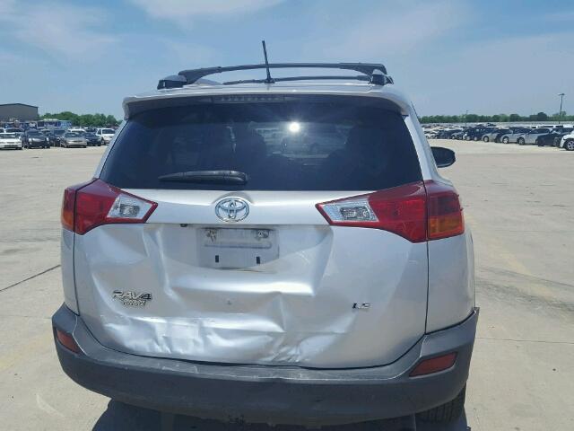 2T3ZFREV5EW116988 - 2014 TOYOTA RAV4 LE SILVER photo 9