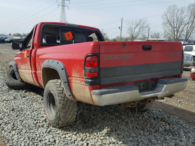 1B7HF16Y8VS309490 - 1997 DODGE RAM 1500 RED photo 3