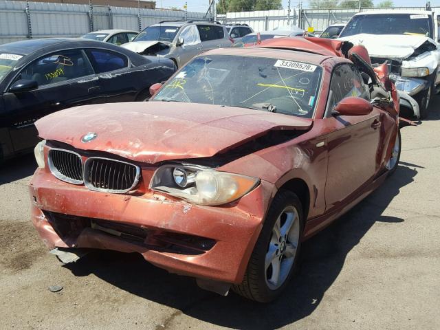 WBAUP73558VF08153 - 2008 BMW 128 I ORANGE photo 2