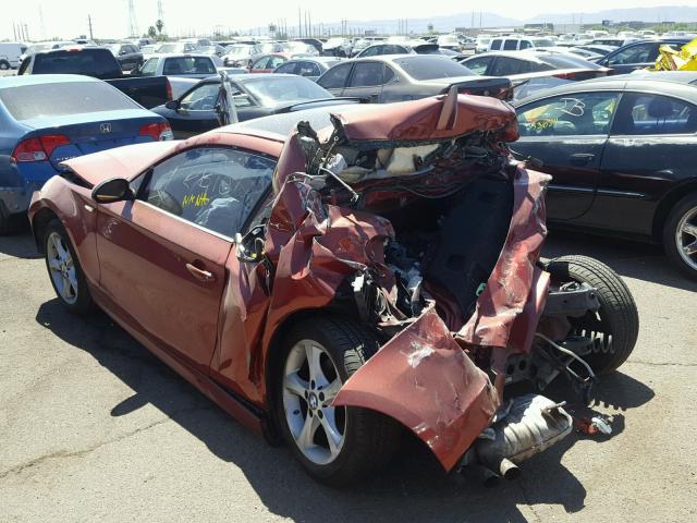 WBAUP73558VF08153 - 2008 BMW 128 I ORANGE photo 3