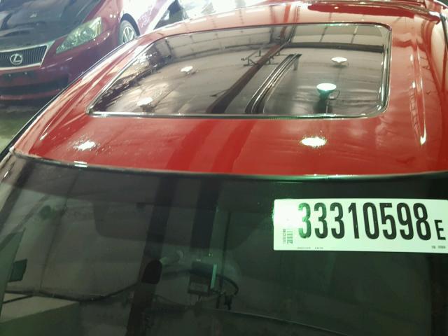 1G8ZR12701Z245904 - 2001 SATURN SC2 RED photo 9