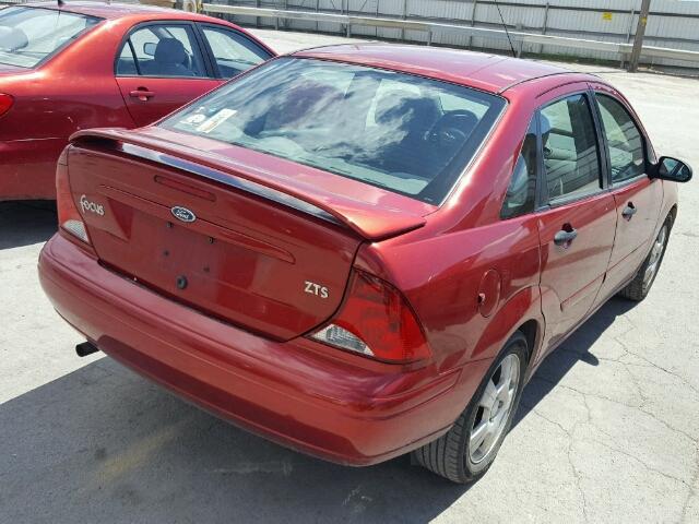 1FAHP38383W236272 - 2003 FORD FOCUS ZTS RED photo 4