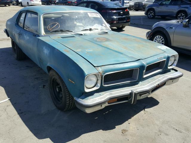 2Y17M4L127492 - 1974 PONTIAC GTO BLUE photo 1