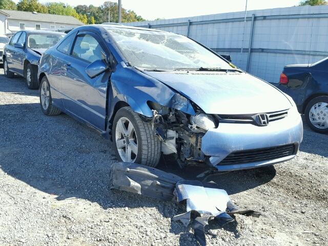 2HGFG12836H563225 - 2006 HONDA CIVIC BLUE photo 1