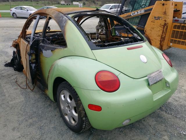 3VWCK21C12M452676 - 2002 VOLKSWAGEN NEW BEETLE 绿色 照片 3