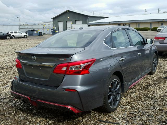 3N1CB7APXHY388564 - 2017 NISSAN SENTRA SR GRAY photo 4