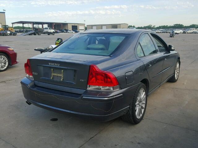 YV1RS592472607496 - 2007 VOLVO S60 2.5T GRAY photo 4