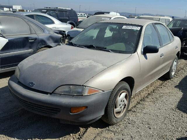 1G1JC5248X7237662 - 1999 CHEVROLET CAVALIER GOLD photo 2