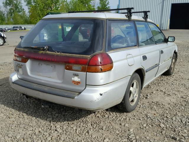 4S3BK4357V7310078 - 1997 SUBARU LEGACY L SILVER photo 4